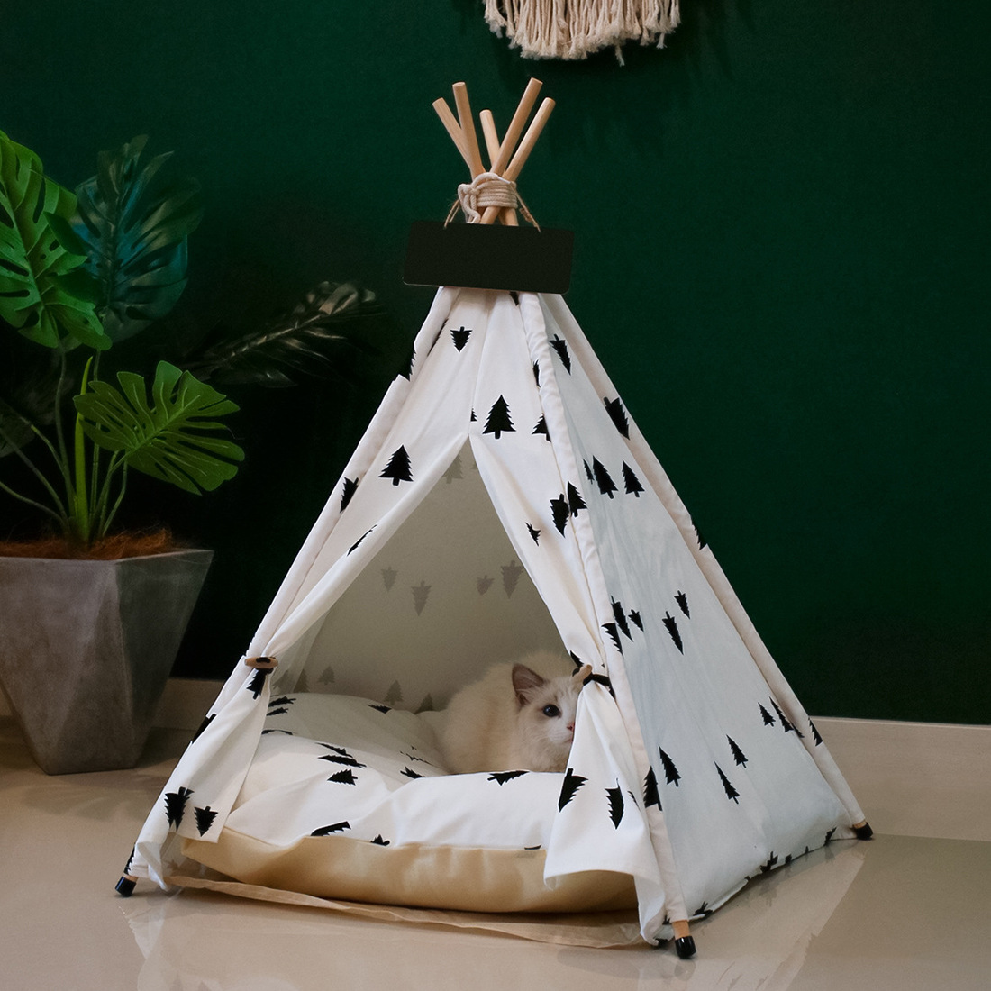 Cross-Border Foldable Pet Tent Breathable Pine Pet Bed Pet Pad Medium-Sized Dog Dog Supplies