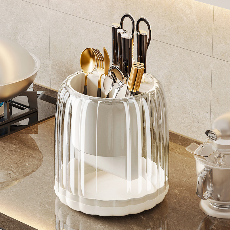 Kitchen Light Luxury Rotating Knife Rack