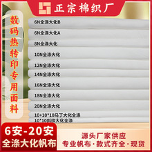 6-20安现货全涤大化帆布面料箱包户外帆布数码印花底布热转印里布