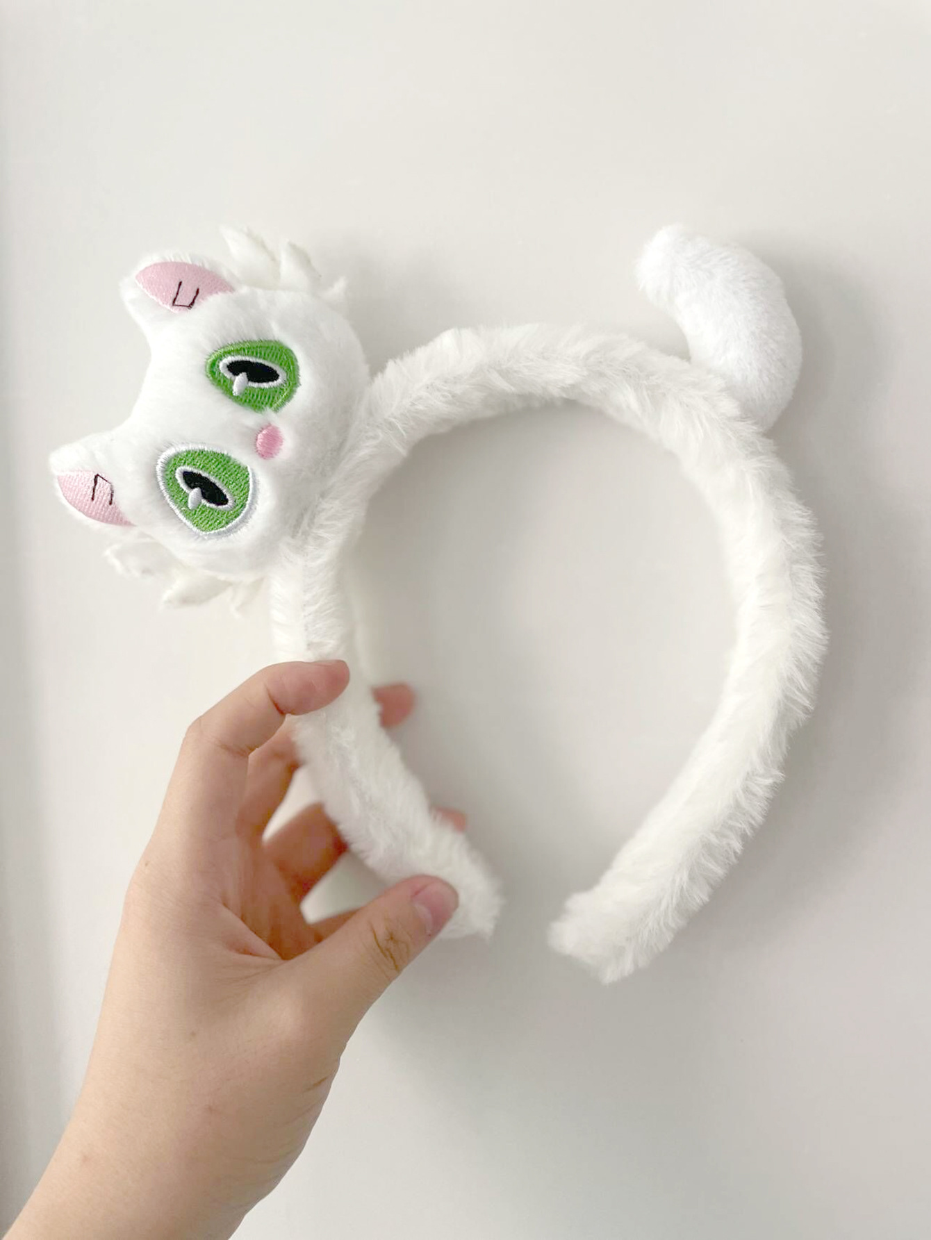 Super Cute Plush Cute Kitten Doll Headband Female Face Wash Makeup Headband Cartoon Pet Funny Headband Wholesale