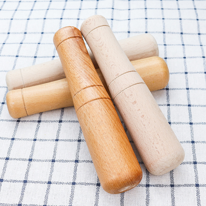 擂茶棒 茶树 实木大号木棒商用家用糍粑木杵子茶槌擂辣椒棒a跨境