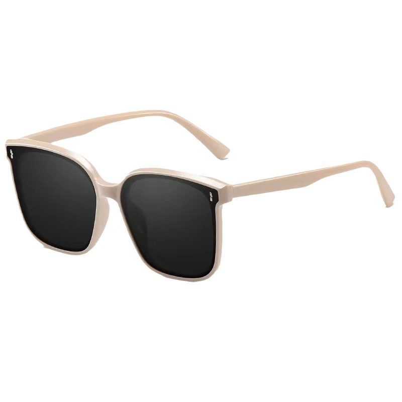2024 New G Home Sunglasses Men's Korean-Style Trendy Metal Mi Nail Same Polarized Sunglasses Women's Glasses Black