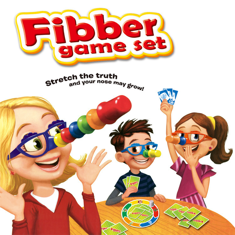 跨境货源益智桌面游戏说谎游戏眼镜长鼻子惩罚游戏互动桌游玩具