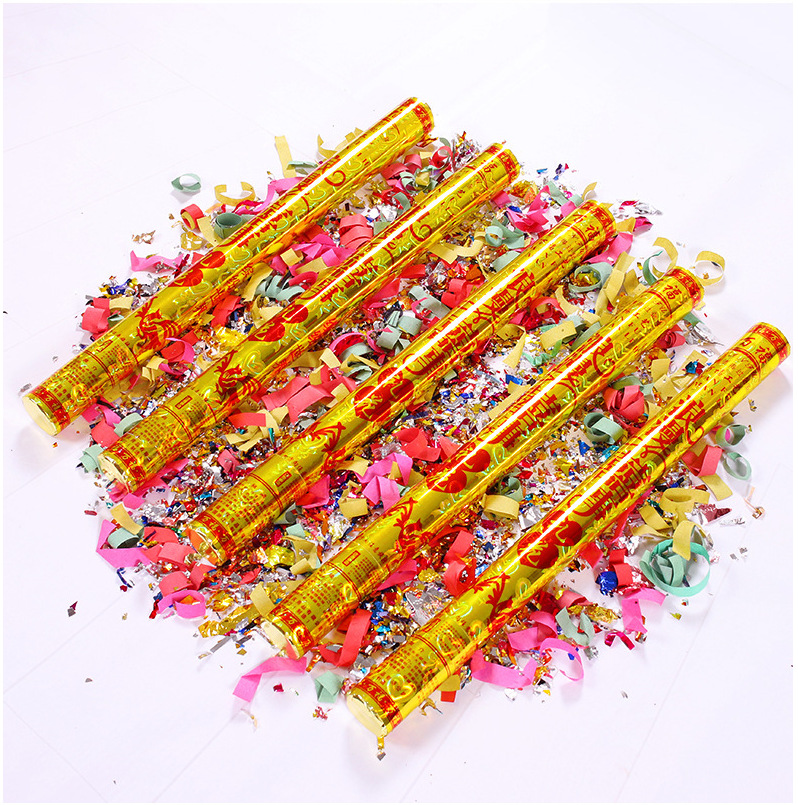 礼炮100cm红色浪漫喜事婚庆用品 结婚节日庆典礼炮礼花旋转式礼炮