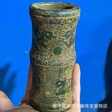 收藏老物件捡漏乾隆岫玉古玩玉器玉璧古董高古玉旧货摆件旧货笔筒