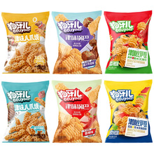 狗牙儿膨化休闲零食津味八爪烧比萨卷锅巴香辣味追剧解馋童年小吃