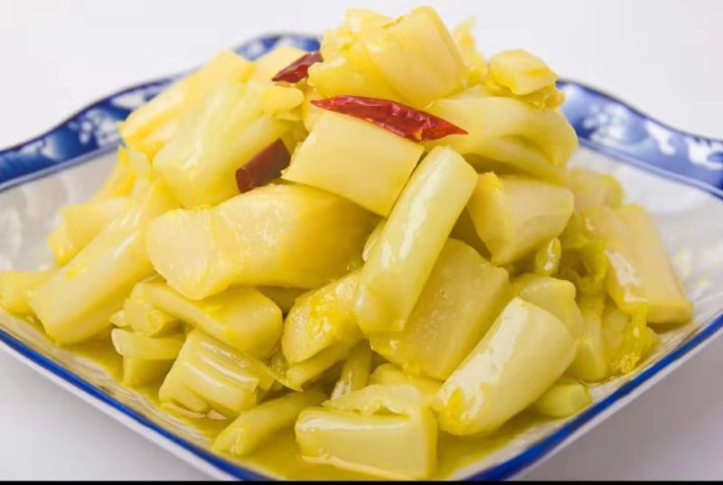 台州花菜梗下饭菜泡菜酒店冷盘菜花梗即食凉菜腌制冷菜包装500g