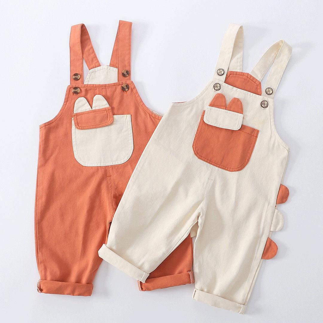 2021新款儿童0123岁男女背带裤春夏装卡通可爱兜兜可开档