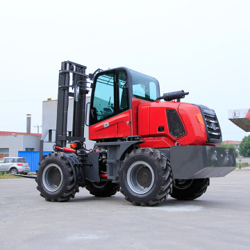 悍博越野叉车 工地装卸堆高车 内燃式柴油四驱越野叉车