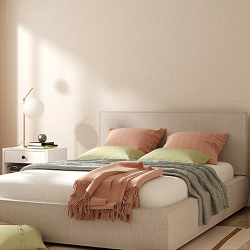 细麻无缝墙布素色全屋简约现代卧室客厅家装墙布纯色工程酒店壁布