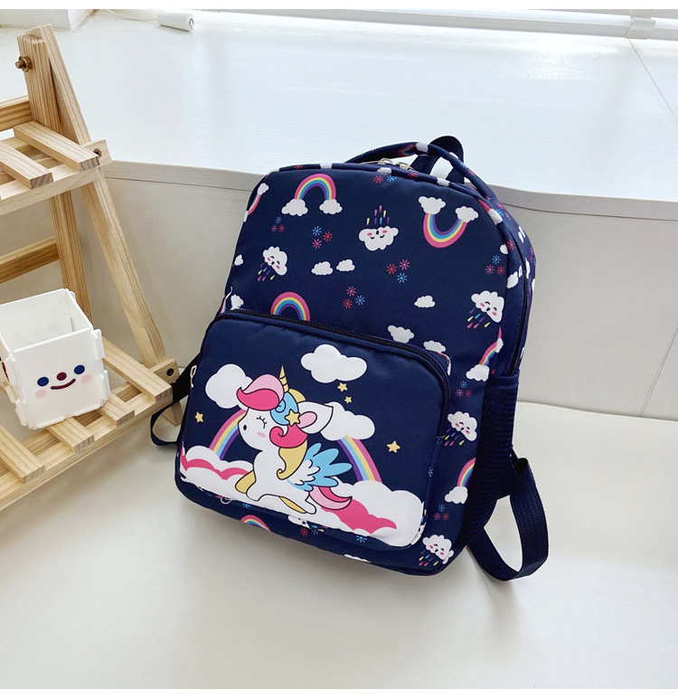 Children's Bag 2022 Summer New Western Style Printed Kindergarten Schoolbag Girl Princess Travel Small Backpack Backpack