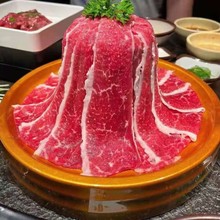 牛肉火锅盘子餐厅密胺仿瓷火锅店羊肉卷盘毛肚菜重庆套装烧烤