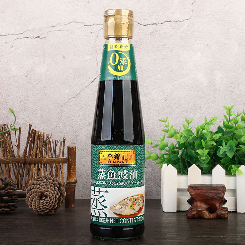 李锦记蒸鱼豉油410ml烹饪炒菜炒饭调料海鲜剁椒鱼头凉拌清蒸酱油