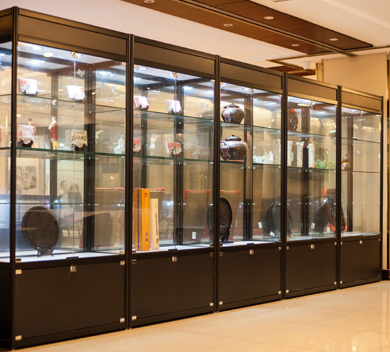 精品玻璃展柜展示柜礼品化妆品样品手办模型玻璃陈列柜烟酒茶货架