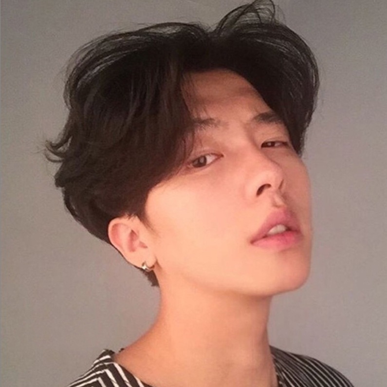 真人假发男韩版帅气中分男士假发短发蓬松自然真实发丝中性假发套