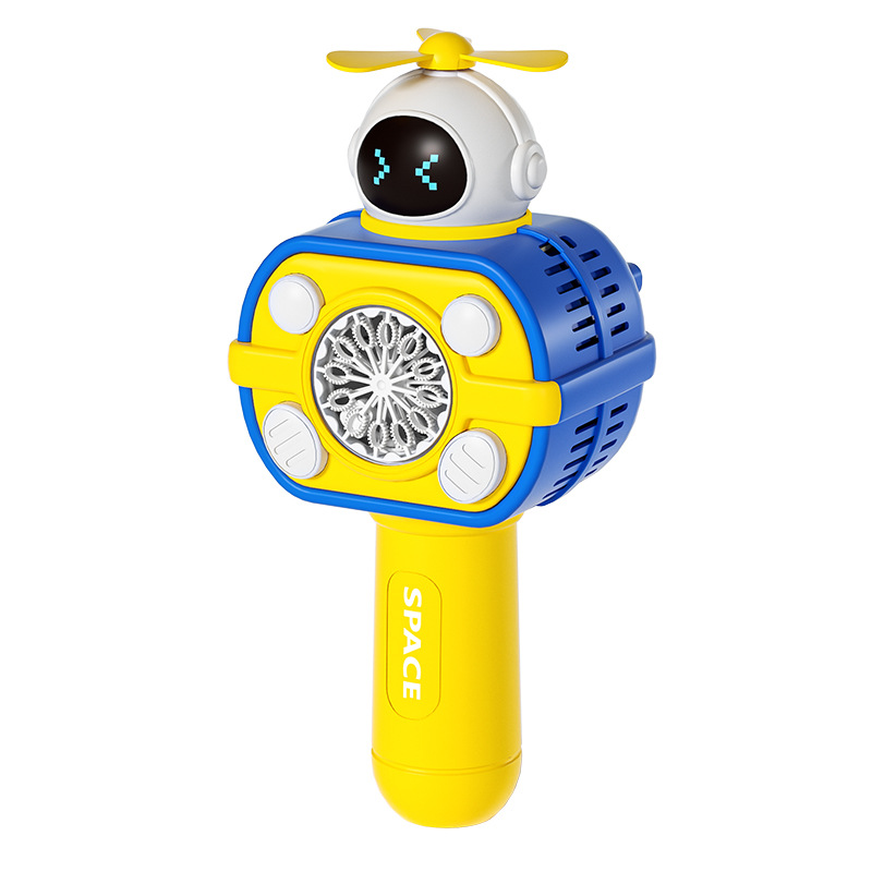 Bubble Machine Outer Space Astronauts Toy Automatic Gatling Electric Bubble Blowing Gun Internet Celebrity Children's Toy Wholesale