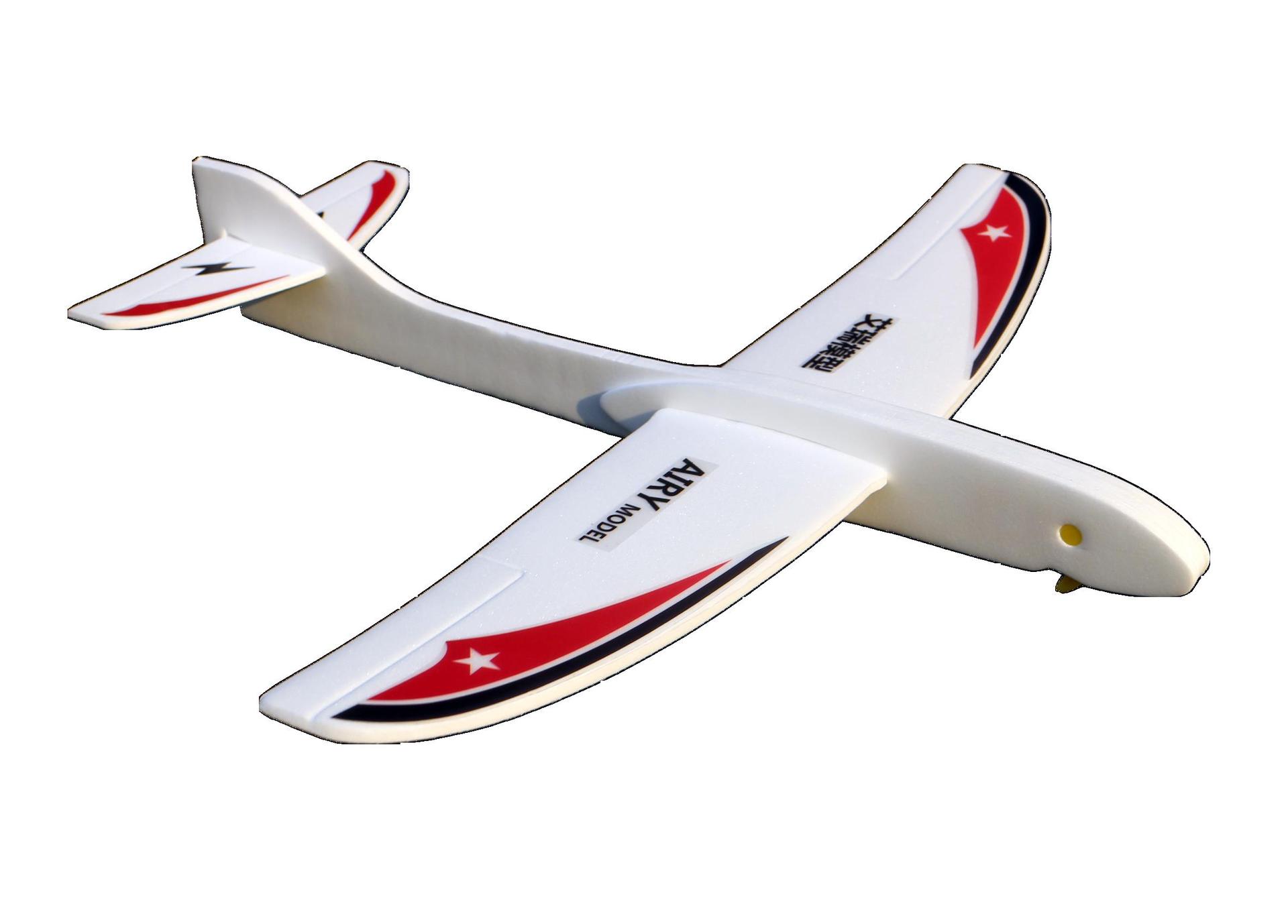 艾瑞模型燕鹰号橡筋弹射飞机手抛泡沫滑翔机皮筋航模学校比赛器材