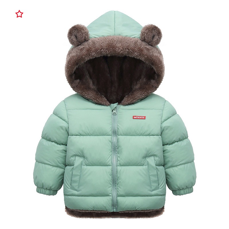 New Children Berber Fleece Cotton-Padded Coat Boys' down Jacket Girls' Padded Jacket Baby Thickened Children's Clothing Coat Wholesale