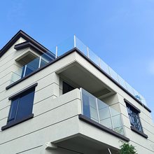 钢化玻璃阳台护栏现代简约室内家用不锈钢楼梯扶手玻璃栏杆自装