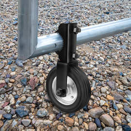 重型农场闸门脚轮户外门框辅助车轮金属栅栏门轮适用于金属千秋门