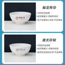 Y0EZ批发密胺小碗加厚防摔快餐汤碗商用仿瓷塑料圆形米饭碗火锅调