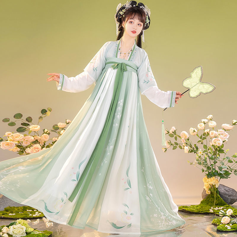 Hanfu Women Adult Dress 2023 Spring and Summer New Chinese Style Retro Chest-High Dress Super Fairy Improved Skirt