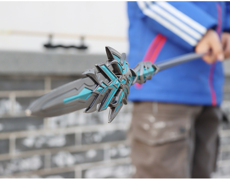 铄捷斗罗大号135cm唐三霸王枪道具合金模型1米蓝银霸皇枪摆件玩具