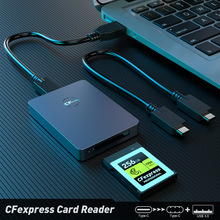 新款CFexpress读卡器10Gbps USB3.2 Gen2 type c读卡器厂家直供