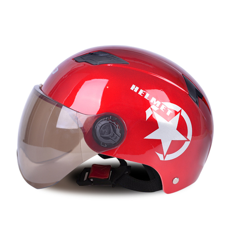 厂家批发电动车头盔四季男女哈雷电瓶车头盔车安全帽夏季遮阳