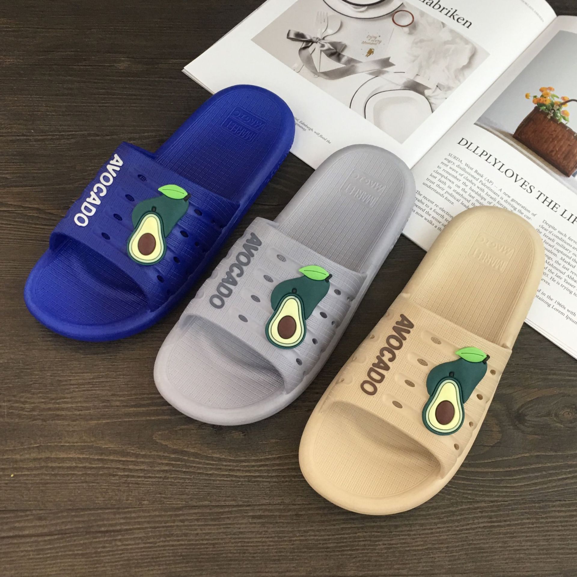 足美途1692夏季新款男拖鞋防滑蓝色居家注塑鞋跑江湖男士拖鞋批发