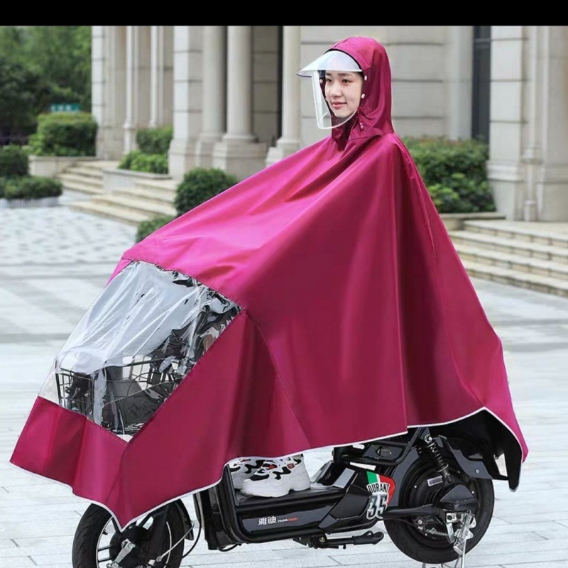 雨伞 超大加大雨披电动车雨衣摩托车雨披雨身电瓶车雨衣双人加厚