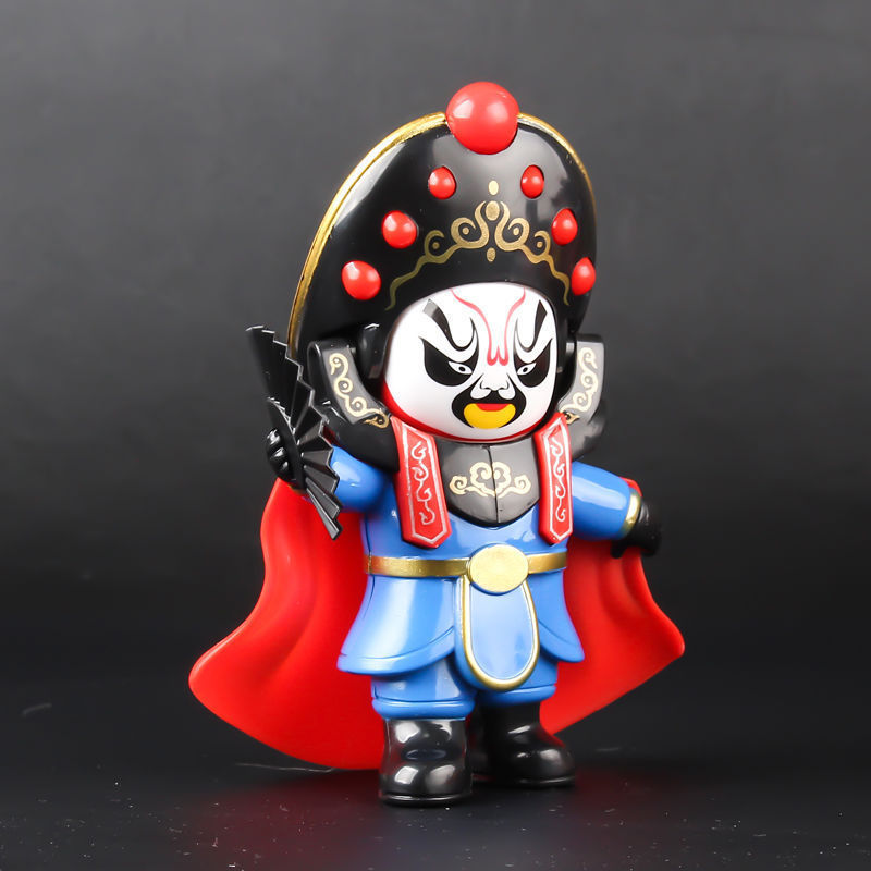 Chinese Essence Culture Sichuan Opera Doll Peking Opera Face-Changing Baby Facial Makeup Special Hand-Made Gift Souvenir Doll Toy Wholesale