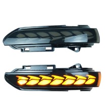 适用于荣威RX3倒车镜反光镜后视镜流光灯改装流水灯转向灯黄光流