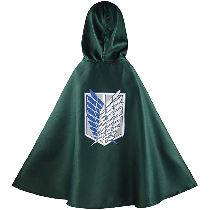 新款绿色 进击的巨人披风 调查兵团 万圣节服装斗篷 cosplay扮演