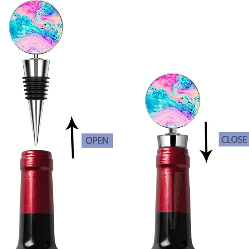 Products in Stock New Creative Dustproof Wine Wine Stopper 6 Silk Fresh-Keeping Sealing Plug Zinc Alloy Conical Wine Bottle