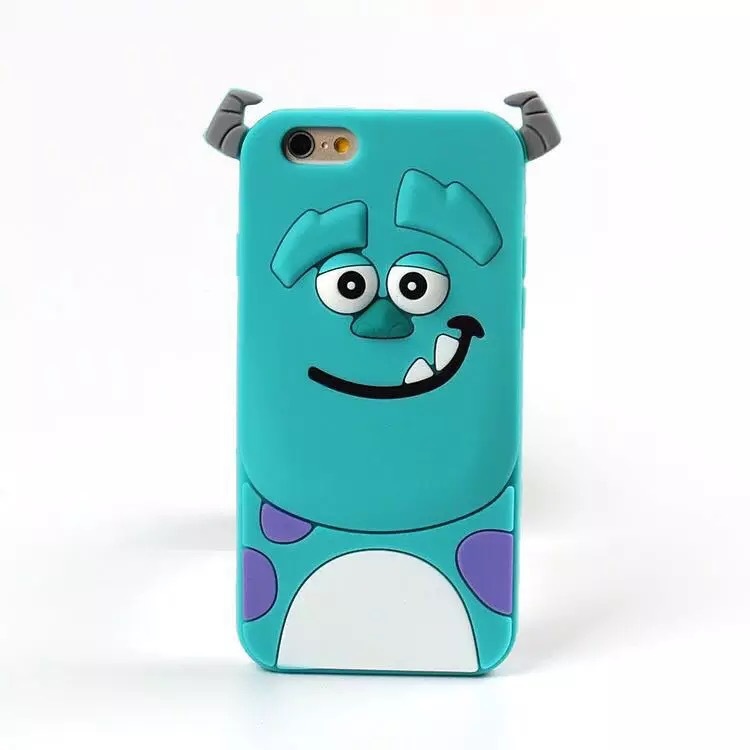 适用于iphone7f7f9a3s怪兽大学毛怪怪兽蓝毛怪硅胶手机保护壳