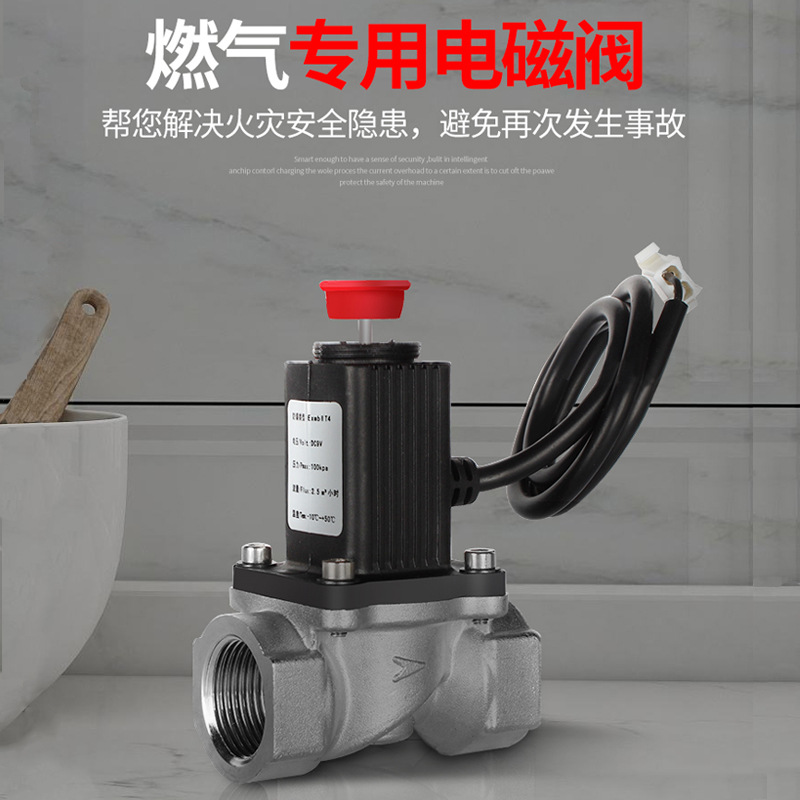 燃气管道电磁阀煤气泄露联动报警器自动切断天然气紧急无线切断阀