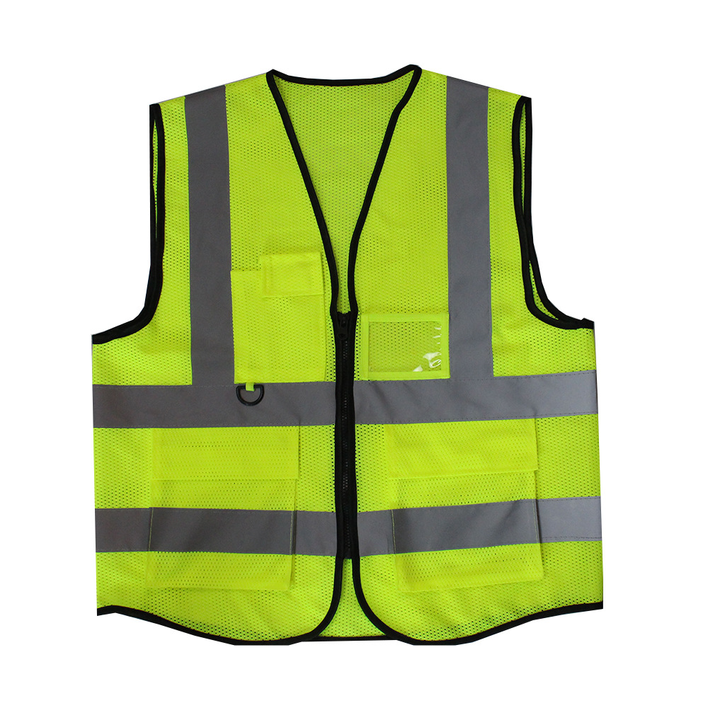 反光背心马甲多口袋环卫反光衣交通安全工地施工荧光服厂家批发
