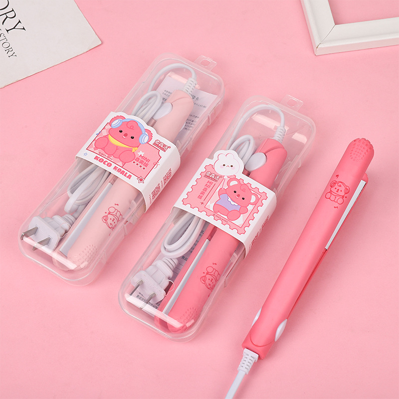 Mini Small Power Plywood Ironing Board Bangs Fluffy Mini Straightening Board Female Small Cartoon Hair Straightener Plate Holder