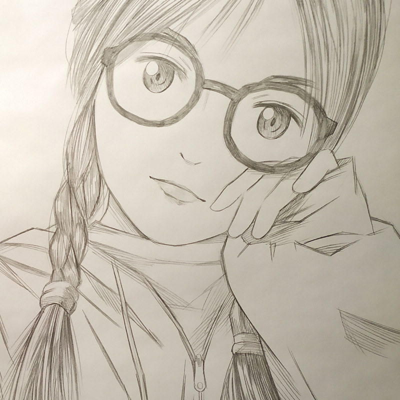 素描漫画卡通人物真人照片转手绘头像设计画像动漫代画情侣照