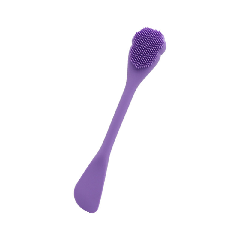 Silicone Facial Mask Brush Non-Lint Nose Brush Mask Stick Dual-Purpose Double-Headed Utility Brushes Clay Mask Special Makeup Brush Set