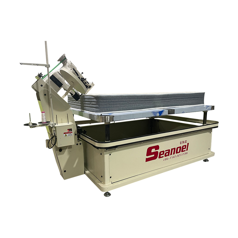 跨境货源可定制台面尺寸弹簧床垫椰棕床垫围边机包边机ce认证