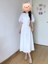 茶歇法式白色连衣裙子夏装女2024年新款在逃公主古着vintage长裙