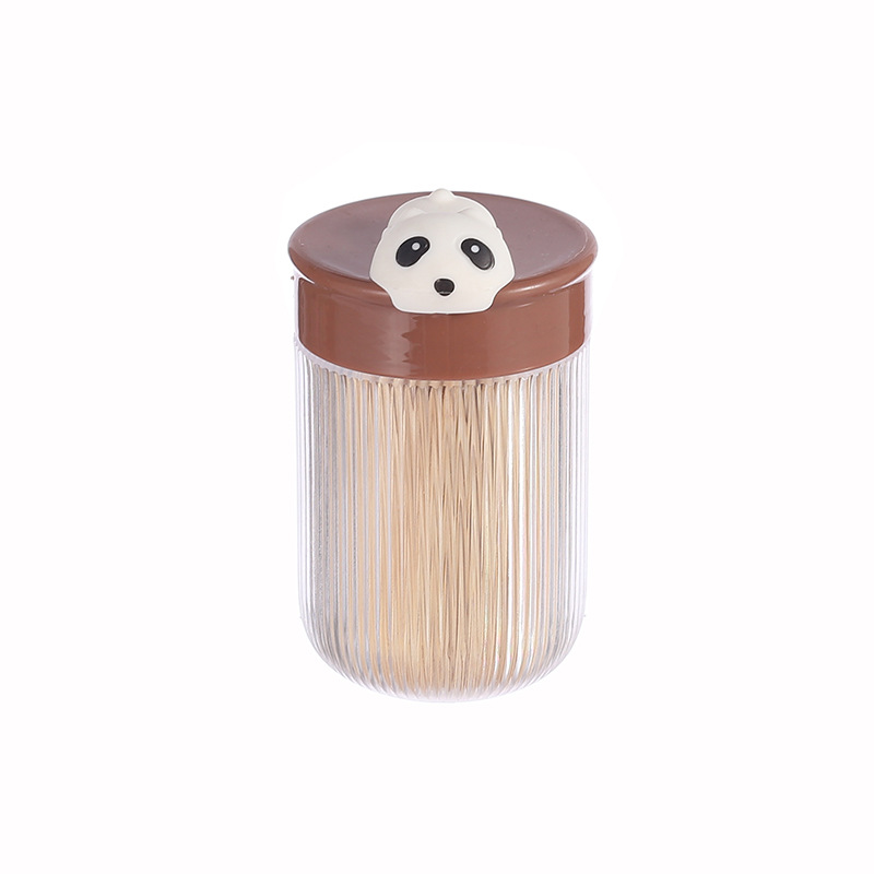 Boxed Double-Headed Disposable Toothpick Oral Cleaning Care Tooth Seam Cleaning Cute Bear Toothpick Box Factory Wholesale