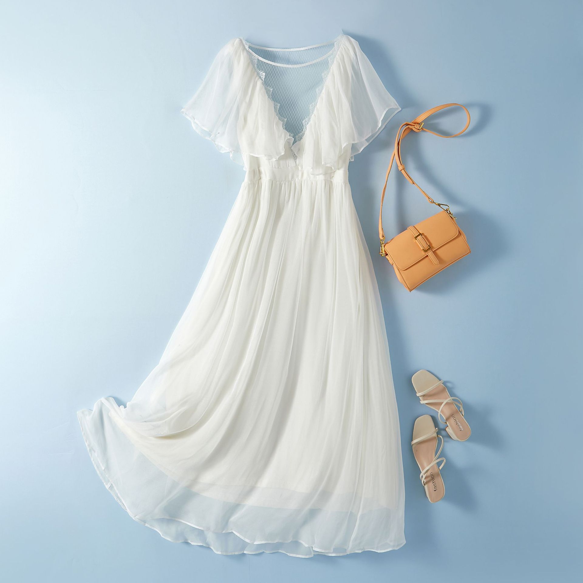 夏季新款女装真丝连衣裙时尚大气桑蚕丝连身裙一件代发28031-阿里巴巴