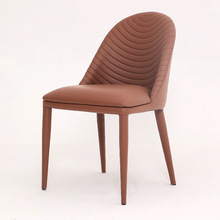极简餐椅现代简约餐厅靠背椅子设计师毛毛虫椅小户型家用酒店舒适