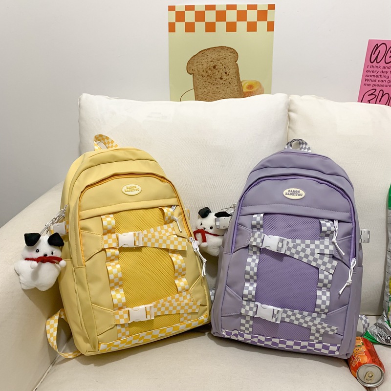 2023 New Fresh Sweet Student Schoolbag Fashion Good-looking Lightweight Girl Backpack Backpack