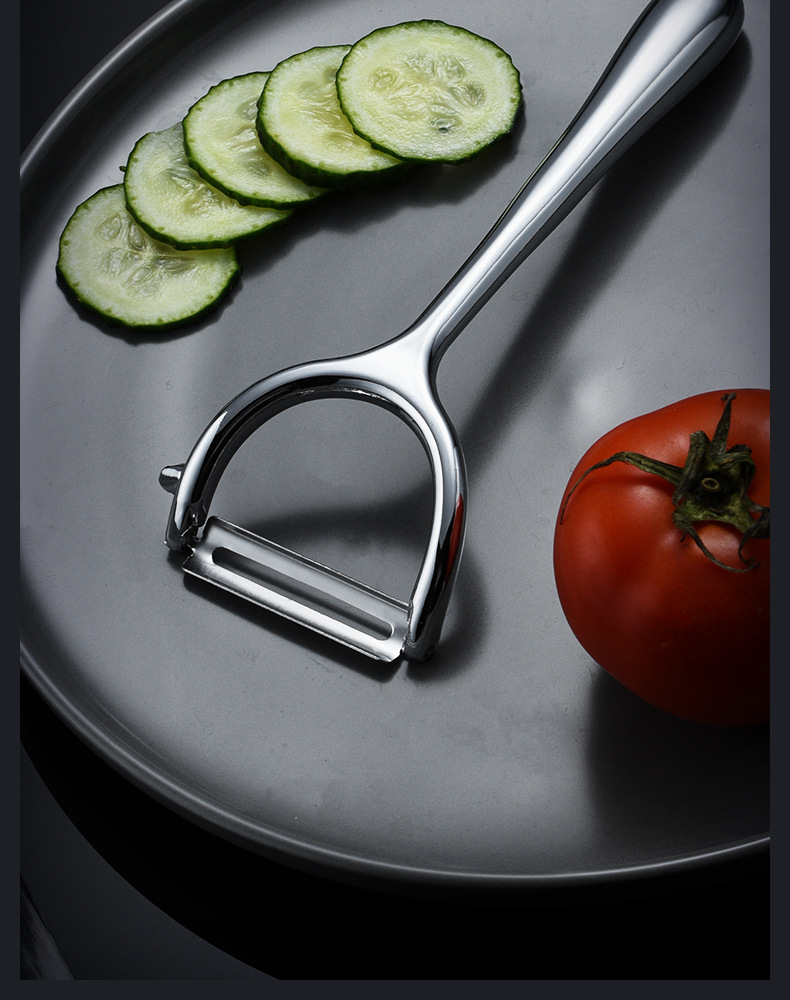 亚马逊出口 锌合金平口刨瓜器土豆削皮器高档家用剥去皮工具厨房