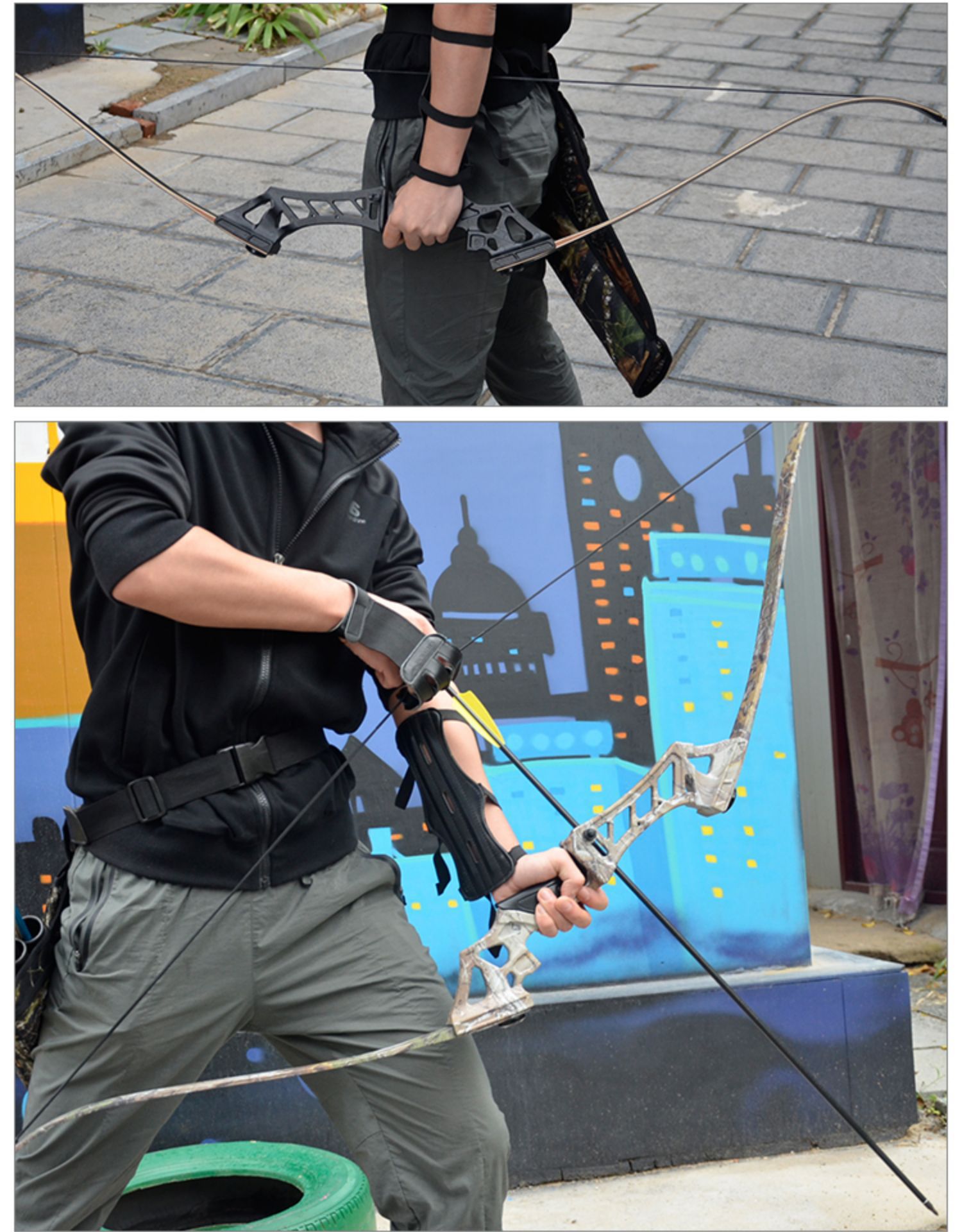 凯美豹反曲弓分体式金属弓柄美猎弓户外弓箭射箭器材跨境现货直供