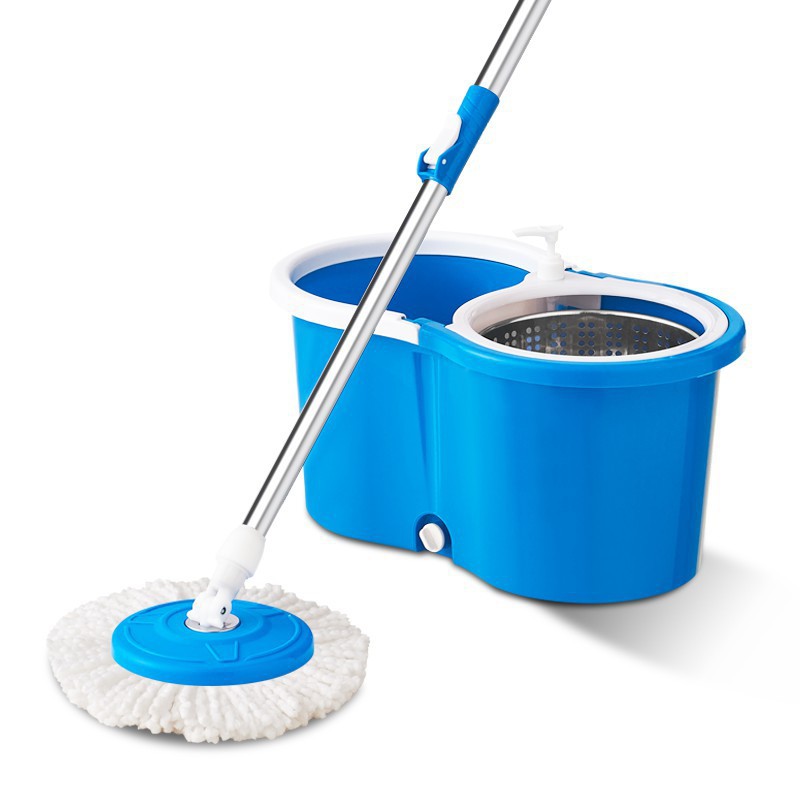 Eight-Shaped Bucket Rotating Mop Hand-Free Double Drive Rotary Mop Bucket round Mop Mop Household Floor Mop